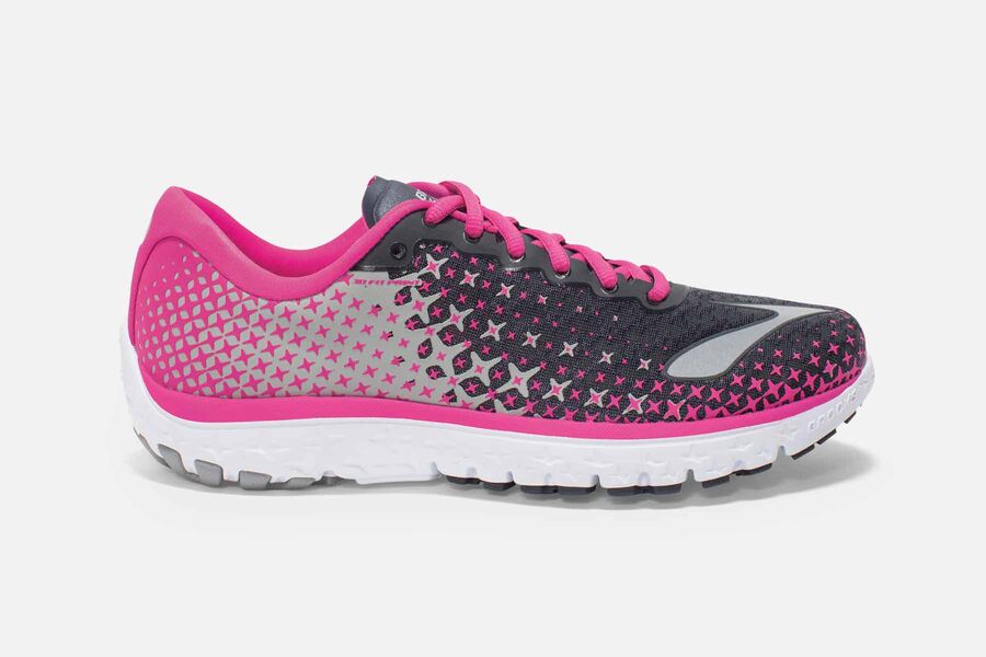 Tenis Corrida Brooks PureFlow 5 Feminino Brasil - Rosa/Cinzentas 6281947-PU